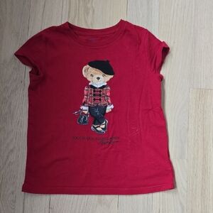 Ralph Lauren Kids Red Polo Bear T-Shirt